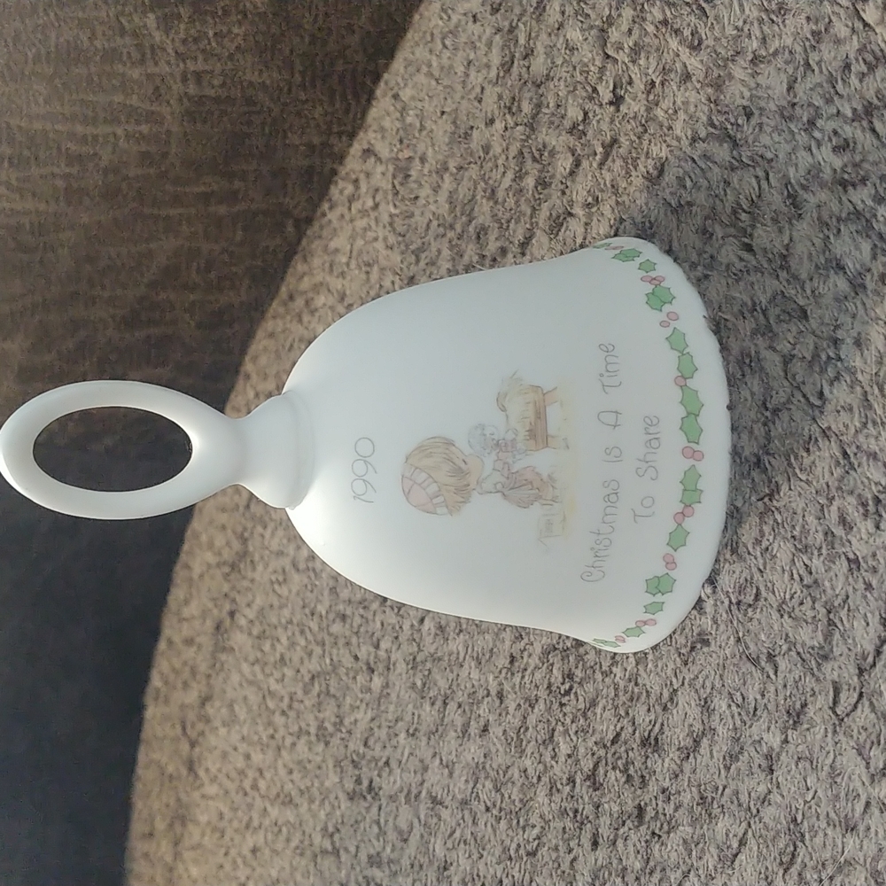 1990 precious moments Christmas bell